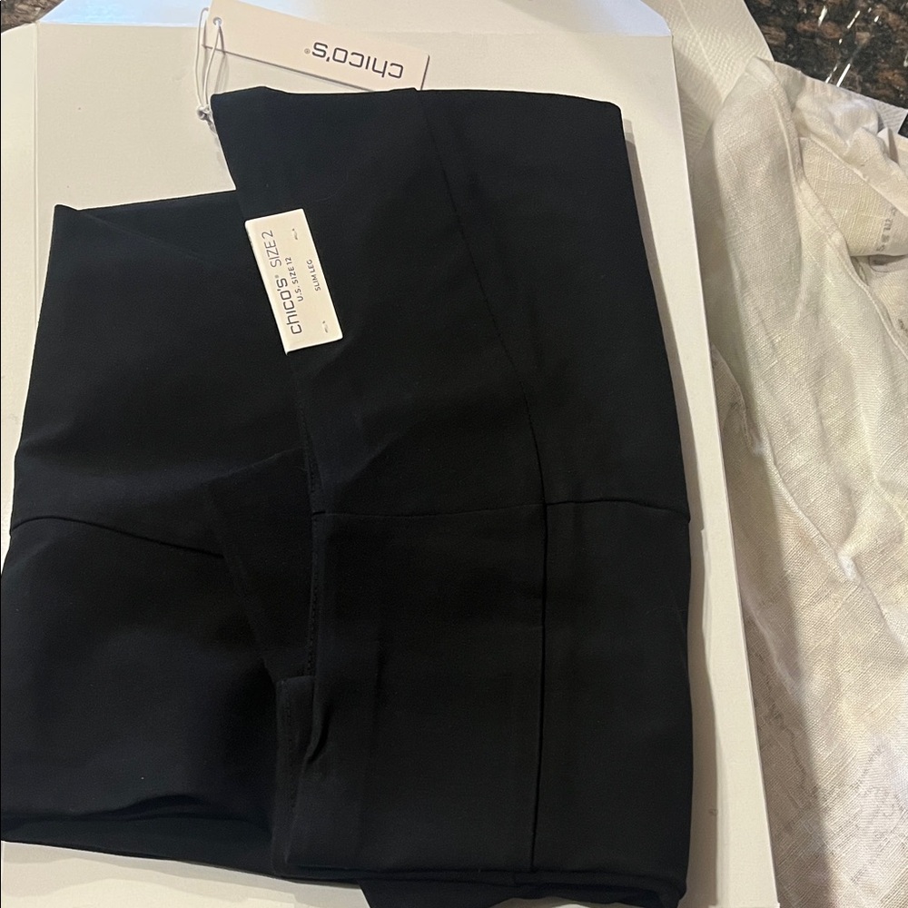Chico's Black Ponte Leggings